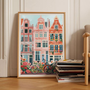 Amsterdam Impresión Amsterdam Ilustración Amsterda