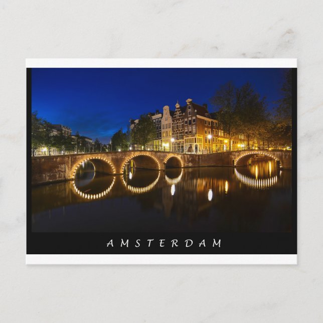 Amsterdam Keizersgracht , postal (Anverso)