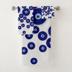 Amuleto de cristal azul griego del mal de ojo