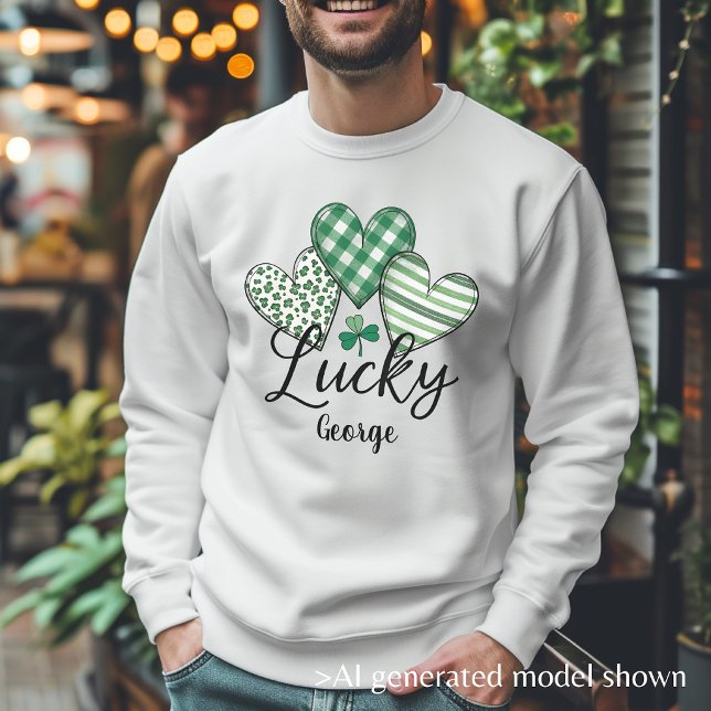 Amuleto de la Suerte: Camiseta Personalizada de Sa (Lucky Charm: Custom St. Patrick's Day Men’s T-Shirt)