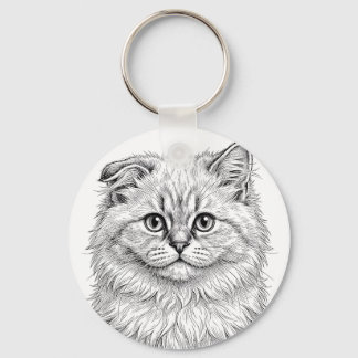 Amuleto de llavero de gatito del Himalaya