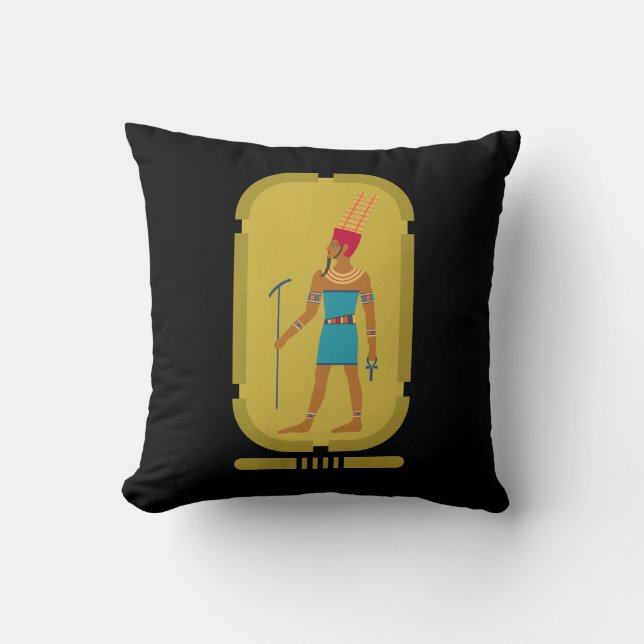 Amun Dios Del Cojín decorativo Aéreo (Anverso)