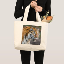 Amur tiger bolsa de tocador grande