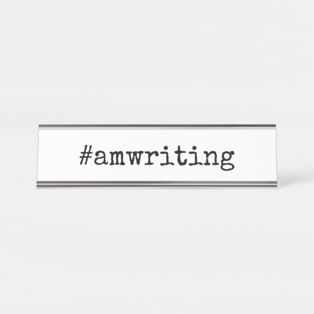 #amwriting placa de nombre (Anverso)