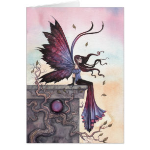 Amythest Dream Fairy Fantasy Art Card