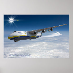 An-225 Mriya: Póster 3D del avión más grande del m