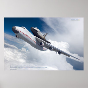 An-225 Mriya y Buran: Póster de Leyendas Espaciale
