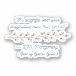 Ana de Green Gables inspirada Pegatina