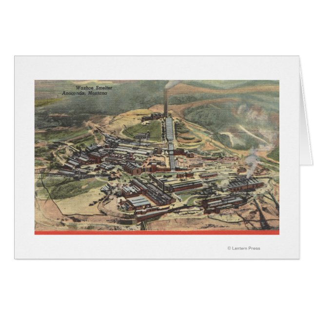 Anaconda, Montana - Vista de fundición de Washoe d (Anverso (Horizontal))