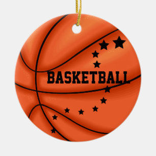 Añada el ornamento de la estrella del baloncesto