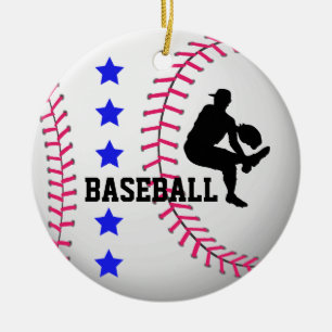 Añada el ornamento del equipo de béisbol de la