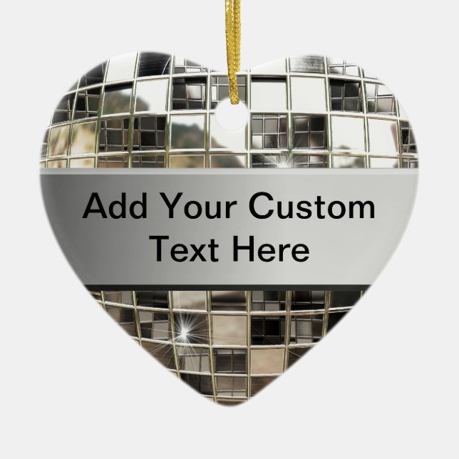 Añada el texto al ornamento de plata chispeante (Frente)