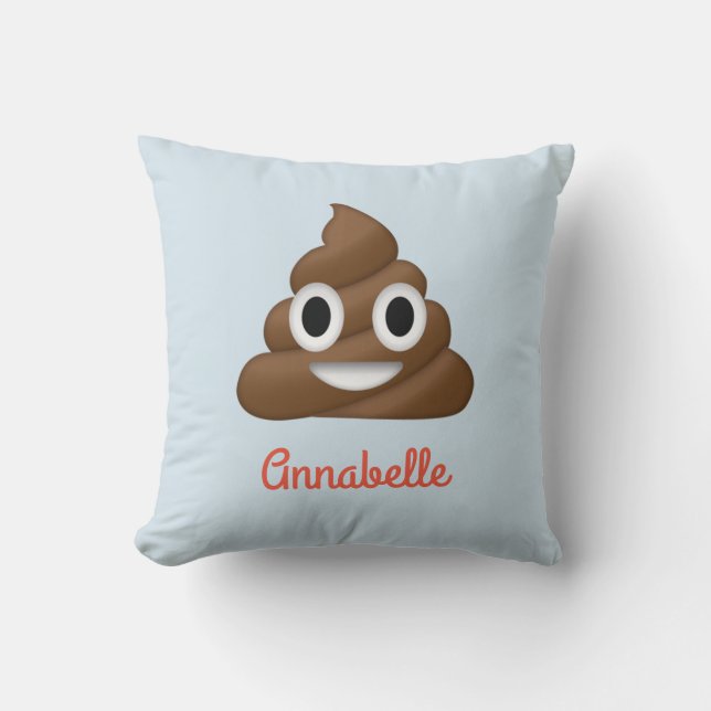 Añada la almohada personalizada nombre de la emoji (Anverso)