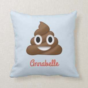 Añada la almohada personalizada nombre de la emoji