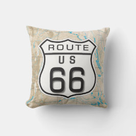 añada su almohada de la ruta 66 de las fotos
