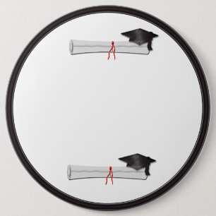 Añada su botón de la graduación del negro del