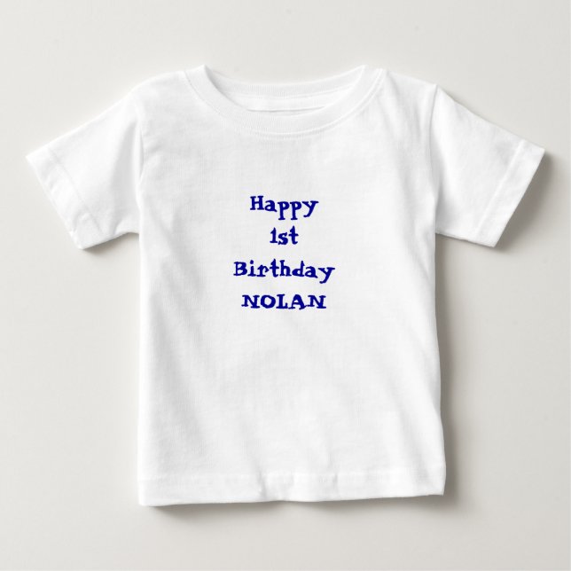Añada su camisa namePersonalized del feliz (Anverso)