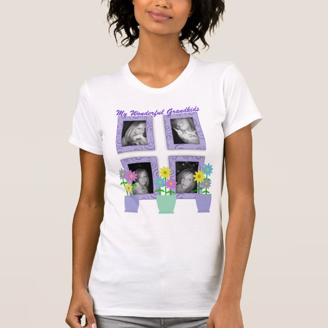 Añada su camiseta de los Grandkids de las fotos (Anverso)