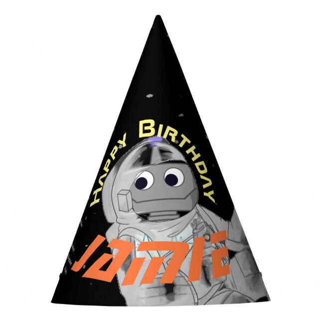 Añada su foto-astronauta Fiesta Gorra (Anverso)