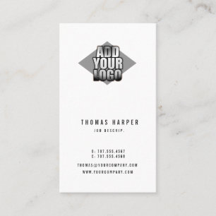 Añada su logotipo cualquier tarjeta de visita