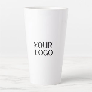 añada su logotipo en una taza de café blanca
