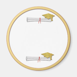 Añada su propio imán de la graduación del oro d