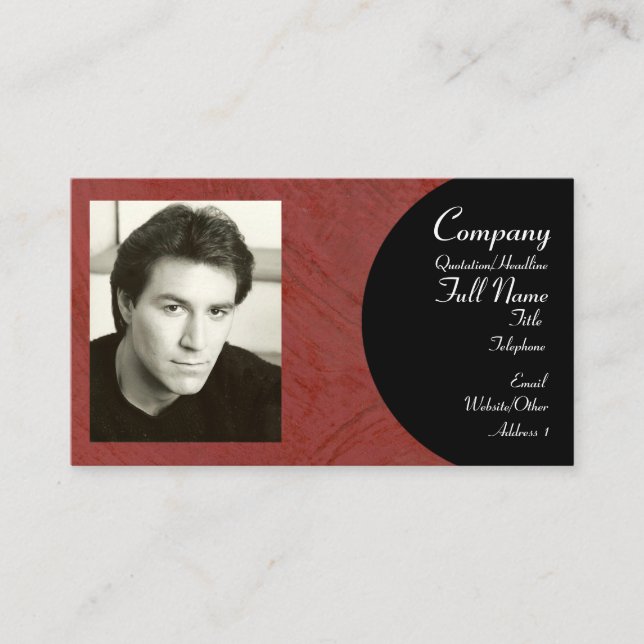 Añada su tarjeta de visita de la imagen (Anverso)