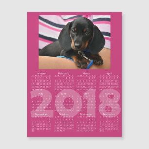 Añada su tarjeta magnética del calendario de la