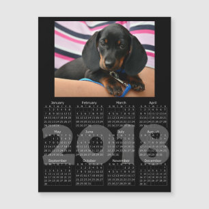 Añada su tarjeta magnética del calendario de la