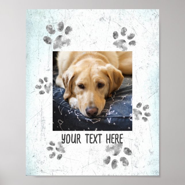 añada tu foto de perro personalizado mascota arte  (Frente)