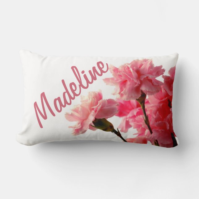 Añada una almohada rosada hermosa conocida de la (Anverso)