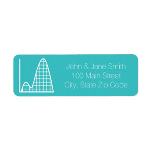 Añade en etiqueta de dirección de retorno turquesa