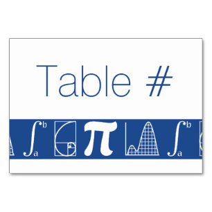 Añade en tarjeta de mesa azul