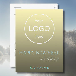 Añade tu logotipo tarjeta de felicitación año nuev