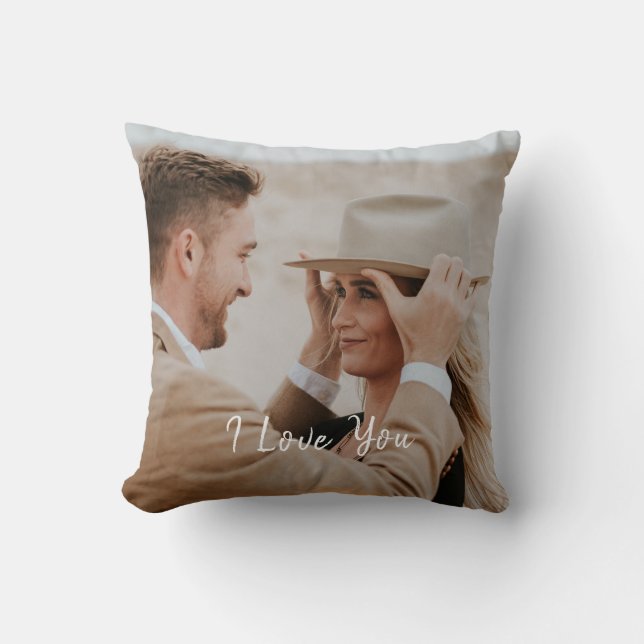 Añade Tu Propia Foto Personalizada en Almohada (Anverso)