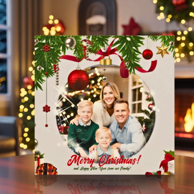 ¡Añade tu propia tarjeta de Ornamento de Navidad f (Subido por el creador)