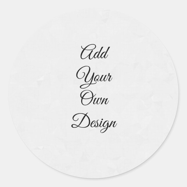 Añade tu propio diseño - Pegatina redonda (Anverso)