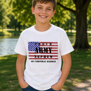 Añade tu tío/Tía Nombre Orgulloso Camisa de sobrin