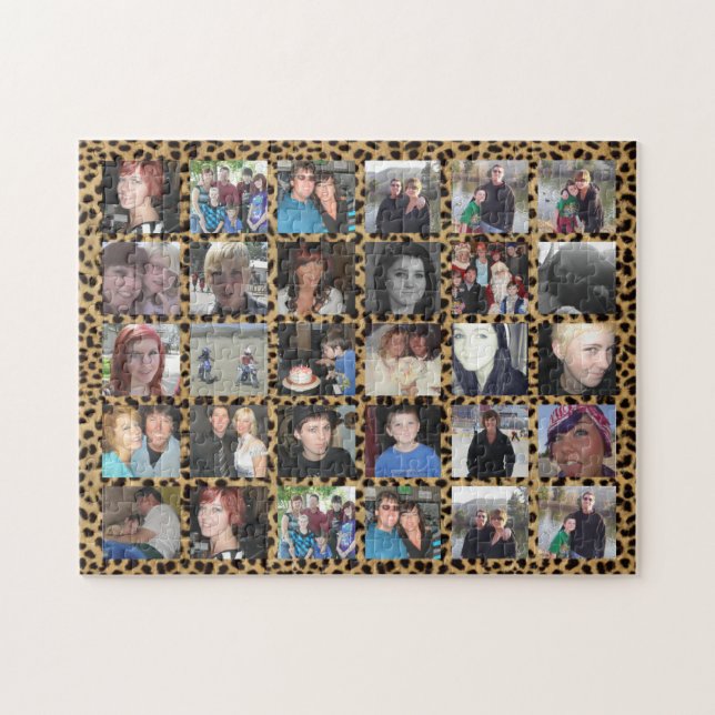 Añadir 30 imágenes Collage de fotos Jigsaw Puzzle (Horizontal)
