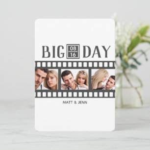 Añadir 3 Fotos Invitación a la Boda de Cine Divert