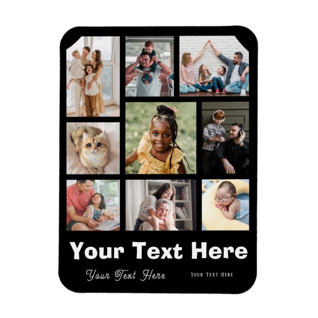 Añadir 9 fotos y tu imán de subtítulos favorito (Vertical)