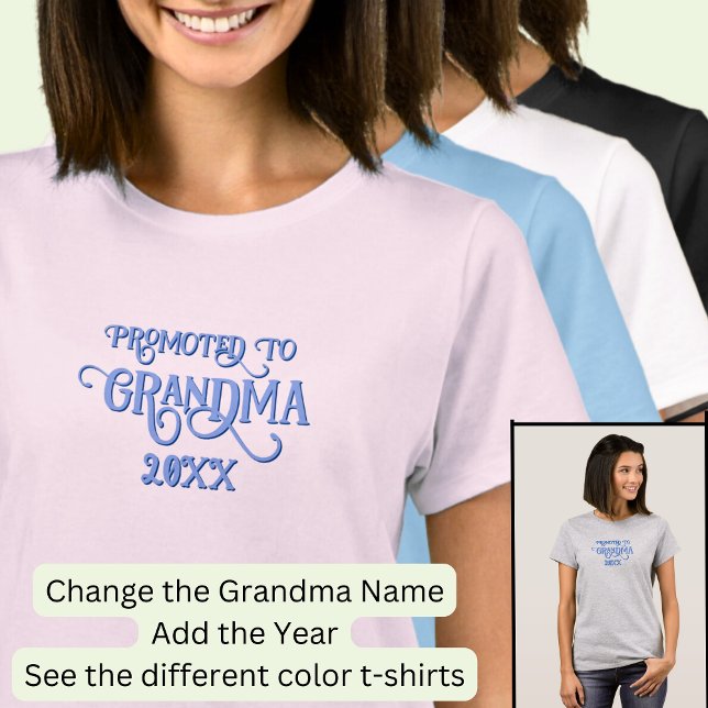 Añadir año promocionado a la camiseta de la abuela (Subido por el creador)