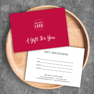 Añadir el certificado de regalo de color del Perso