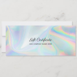 Añadir el certificado de regalo Holographic DIY co