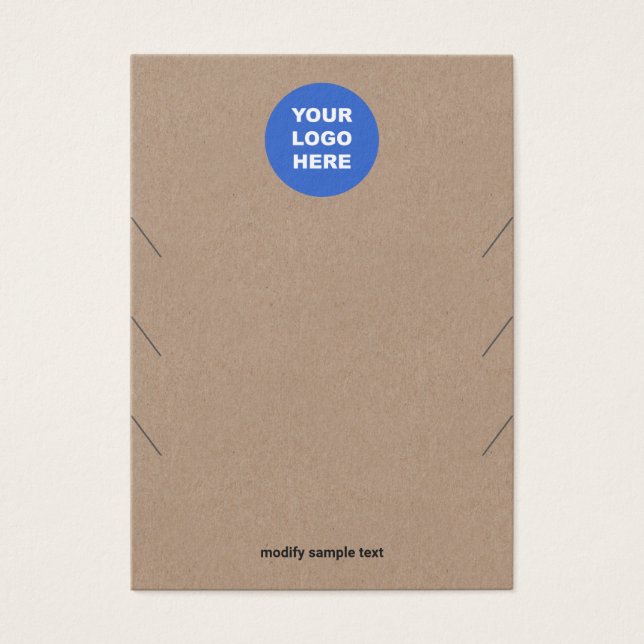 Añadir el logotipo 3 tarjeta de visualización de l (Frente)