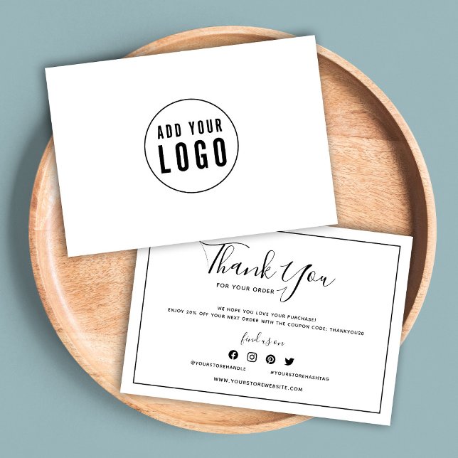 Añadir el logotipo Borde negro y blanco Gracias (Subido por el creador)