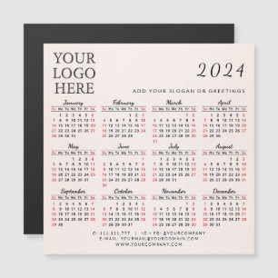 Añadir el logotipo del crema del imán del calendar
