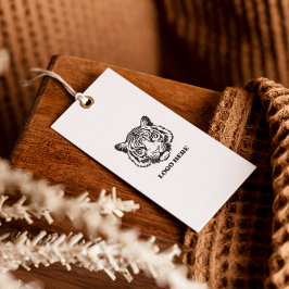 Añadir el logotipo Etiqueta Minimalista blanca