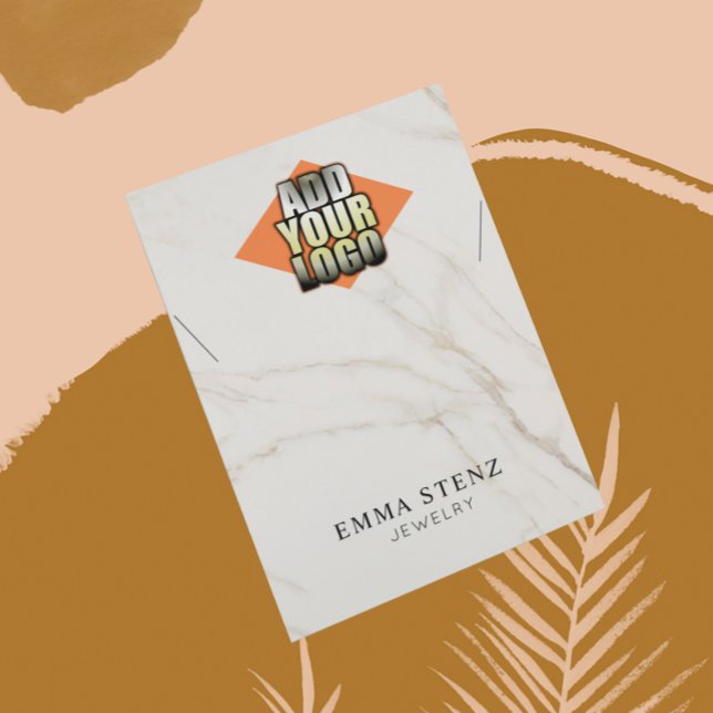 Añadir el logotipo Marble collar Joyería Tarjeta d (Subido por el creador)