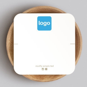 Añadir el logotipo Soporte de pantalla de plaza de